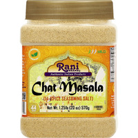 Rani Chat Masala (14 Spice Seasoning Salt) Tangy Indian Seasoning 20oz (1.25lb) 570g PET Jar ~ All Natural, No MSG, Vegan, No Colors, Gluten Friendly, NON-GMO, Kosher, Indian Origin