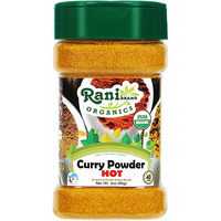 Rani Organic Curry Powder Hot (9-Spice Authentic Indian Blend) 3oz (85g) PET Jar ~ All Natural, Salt-Free, Vegan, Gluten Friendly, NON-GMO, Indian Origin, USDA Certified Organic