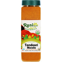 Rani Organic Tandoori Masala (Marinade & Grilled Spice Blend) 8-Spice Indian Blend 16oz (1lb) 454g PET Jar ~ All Natural, Vegan, Gluten Friendly, NON-GMO, Indian Origin, USDA Certified Organic
