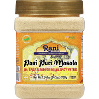 Rani Pani Puri Masala (14-Spice Blend for Indian Spicy Water) 24.5oz (1.54lbs) 700g PET Jar ~ All Natural, Vegan, No Colors, Gluten Friendly, NON-GMO, Kosher, Indian Origin, gol gappa