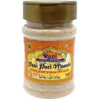 Rani Pani Puri Masala (14-Spice Blend for Indian Spicy Water) 4.2oz (120g) PET Jar ~ All Natural, Vegan, No Colors, Gluten Friendly, NON-GMO, Kosher, Indian Origin, gol gappa