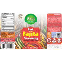 Rani Red Fajita Seasoning (Special Blend for Soup or Gravies) 8oz (227g) PET Jar ~ All Natural, Gluten Friendly, NON-GMO, Kosher, Vegan, Indian Origin