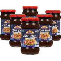 Rani Bhel Puri Concentrate (Sweet & Spicy Sauce) 10.5oz (300g) Glass Jar, Ready to Eat, Pack of 5+1 FREE ~ Vegan, Gluten Free, NON-GMO, Kosher, No Colors, Indian Origin