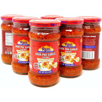 Rani Vada Pav Garlic Chutney 10.5oz (300g) Glass Jar, Ready to Eat, Pack of 5+1 FREE ~ Vegan, Gluten Free, NON-GMO, Indian Origin (Size: 10.5oz (300g))