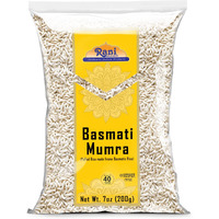 Rani Basmati Mumra (Puffed Rice) 7oz (200g) ~ All Natural, No Color, Gluten Friendly, Vegan, NON-GMO, Kosher, No Salt or fillers, Indian Origin