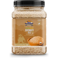 Rani Brown Basmati Rice Extra Long Aged 64oz (4lbs) 1.81kg PET Jar ~ All Natural, Gluten Friendly, Vegan, Indian Origin, Kosher, Export Quality