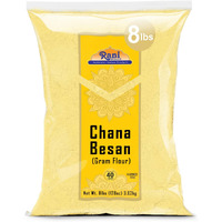 Rani Chana Besan (Chickpeas Flour, Gram) 128oz (8lbs) 3.63kg Bulk ~ All Natural, Vegan, Gluten Friendly, NON-GMO, Kosher, Indian Origin