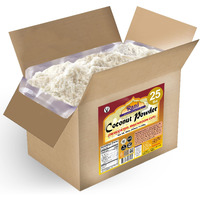 Rani Coconut Fine Powder (Desiccated, Macaroon Cut) 400oz (25lbs) 11.36kg, Bulk Box, Raw (uncooked, unsweetened) ~ All Natural, Vegan, Gluten Friendly