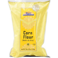Rani Corn Flour (Makki ka Atta) 32oz (2lbs) 908g ~ All Natural, Vegan, Gluten Friendly, NON-GMO, Kosher, Indian Origin