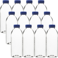 Rani Clear Plastic Bottles, 20oz PET Bottle with Flip-top Caps, BPA - FREE, Home & Commercial Use, Containers for Sauces, Condiments, Shampoo, Lotion, Sanitizer| Made in USA - Pack of 12