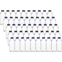 Rani Clear Plastic Bottles, 20oz PET Bottle with Flip-top Caps, BPA - FREE, Home & Commercial Use, Containers for Sauces, Condiments, Shampoo, Lotion, Sanitizer| Made in USA - Pack of 50