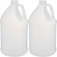 Rani Containers, 1 Gallon HDPE Plastic Jug with Reshipper Box & Child-Resistant Caps, Home & Commercial Use, Containers for Water, Sauces, Food, Soaps, Detergents, Liquids, Made in USA - Pack of 2