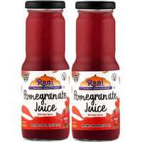Rani Pomegranate Juice 6.7 fl oz (200 ml) Glass Bottle, Pack of 2 ~ Indian Fruit Beverage, Vegan, Gluten Free, NON-GMO, Indian Origin