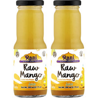 Rani Raw Mango 6.7 fl oz (200 ml) Glass Bottle, Pack of 2 ~ Indian Fruit Beverage, Vegan, Gluten Free, NON-GMO, Indian Origin