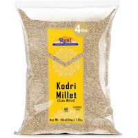 Rani Kodri (Polished Kodo Millet Seeds) Ancient Grains, 64oz (4lbs) 1.81kg ~ All Natural, Gluten Friendly, NON-GMO, Kosher, Vegan, Indian Origin (Varagu/Kodra/Harka)