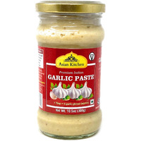 Asian Kitchen Garlic Cooking Paste 10.5oz (300g) Glass Jar ~ Vegan, Gluten Free, NON-GMO, No Colors, Indian Origin