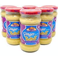 Rani Ginger Cooking Paste 10.58oz (300g) Glass Jar, Pack of 5+1 FREE ~ Vegan, Gluten Free, NON-GMO, No Colors, Indian Origin