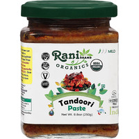 Rani Organic Tandoori Paste 8.8oz (250g) Glass Jar ~ For Tandoori Chicken, Chicken Tikka, Paneer Tikka, All Natural, NON-GMO, Vegan, Gluten Free, Indian Origin, USDA Certified Organic