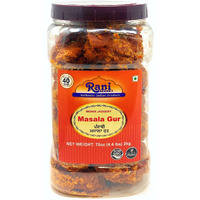 Rani Masala Gur (Jaggery) Indian Unrefined Raw Cane Sugar 70oz (4.4lbs) 2kg PET Jar ~ Gluten Friendly, Vegan, NON-GMO, No Salt or fillers, Indian Product