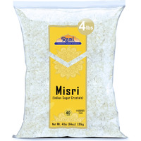 Rani Misri (India Sugar Crystals) 64oz (4lbs) 1.81kg ~ All Natural, Gluten Friendly, No Colors, Vegan, Kosher, Indian Origin
