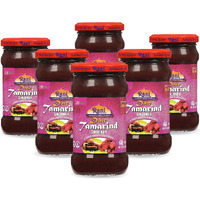 Rani Dates & Tamarind (Imli) Chutney 11.5oz (325g) Glass Jar, Ready to eat, Vegan, Pack of 5+1 FREE ~ Gluten Free, NON-GMO, No Colors, Indian Origin