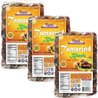 Rani Tamarind Block (Imli Slab) 17.5oz (1.1lbs) 500g, Pack of 3 ~ All Natural, No added sugar, Vegan, Gluten Friendly, NON-GMO, Kosher, Indian Origin (Size: 17.5oz (1.1lbs) 500g)