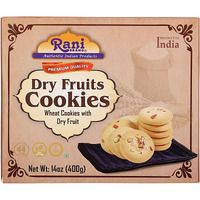 Rani Dry Fruits Cookies (Wheat Cookies with Dry Fruits) 14oz (400g) Premium Quality Indian Cookies ~ All Natural, Vegan, Non-GMO, Indian Origin