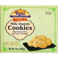 Rani Milk Elaichi Cookies (Wheat Cookies with the Rich Flavor of Cardamom) 14oz (400g) Premium Quality Indian Cookies ~ All Natural, Vegan, Non-GMO, Indian Origin
