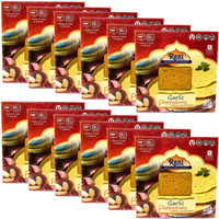 Rani Pappadums (Indian Lentil Wafer Snack) Garlic Papad 7oz (200g) Approximately 15pc, 7 inches, Pack of 12 ~ All Natural, Gluten Friendly, NON-GMO, Vegan, Indian Origin