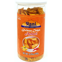 Rani Quinoa Chips Achari 5.25oz (150g) Vacuum Sealed, Easy Open Top, Resealable Container ~ Indian Tasty Treats, Vegan, NON-GMO, Indian Origin & Taste