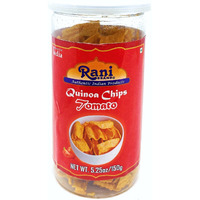 Rani Quinoa Chips Tomato 5.25oz (150g) Vacuum Sealed, Easy Open Top, Resealable Container ~ Indian Tasty Treats, Vegan, NON-GMO, Indian Origin & Taste