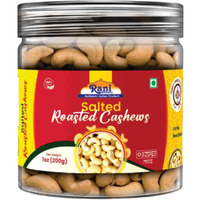 Rani Salted Roasted Cashews 7oz (200g) PET Jar, Non-Fried, Oil Free ~ All Natural, Vegan, Gluten Friendly, NON-GMO, Kosher, Air Roasted, Crunchy & Flavorful (Size: 7oz (200g))