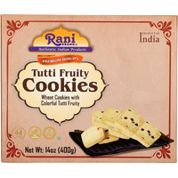 Rani Tutti Fruity Cookies (Wheat Cookies with Colorful Tutti Fruity) 14oz (400g) Premium Quality Indian Cookies ~ Vegan, Non-GMO, Indian Origin (Size: 14oz (400g))