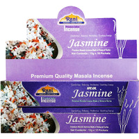 Rani Jasmine Incense (Premium Masala Incense Made of Natural Herbs) 15g x 10 Packets ~ Total of 100 Incense Sticks, for Puja Purposes, Indian Origin