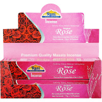 Rani Original Rose Incense (Premium Masala Incense Made of Natural Herbs) 15g x 10 Packets ~ Total of 100 Incense Sticks, for Puja Purposes, Indian Origin
