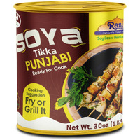 Rani Soya Tikka Punjabi 30oz (1.875lbs) 850g Ready for Cook ~ Easy Open Lid, All Natural, Vegan, No Colors, NON-GMO, Kosher, Indian Origin, Soy Based Meat Substitute (Size: 30oz (1.875lbs) 850g)
