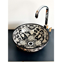 Ceramic Mediterranean Handmade Sink for Kitchen