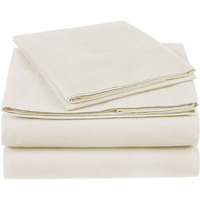100% Cotton Sheet Set - 400 Thread Count (Piece:4 PIECE, Size:QUEEN, Color:TAUPE)