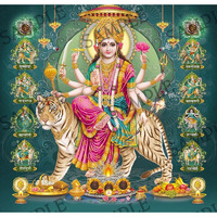 Goddess Durga Mata -  4x6 Inch Frame