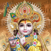 Lord Krishna	 -  4x6 Inch Frame