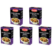Pack of 5 - Aachi Pepper Chicken Masala - 200 Gm (7 Oz) [50% Off]