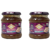 Pack of 2 - Patak's Hot Mango Chutney Hot - 12 Oz (340 Gm)