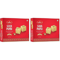 Pack of 2 - Haldiram's Soan Papdi Desi Ghee - 500 Gm (17.63 Oz) [Fs]