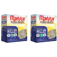 Pack of 2 - Manna Pearled Unpolished Ethnic Millets Barnyard Millet - 500 Gm (1.1 Lb)