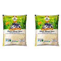 Pack of 2 - 24 Mantra Organic Whole Wheat Flour - 2.2 Lb (907 Gm)