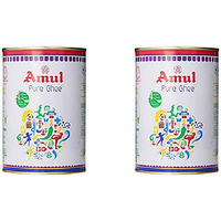Pack of 2 - Amul Pure Ghee - 1 L (33.8 Fl Oz)