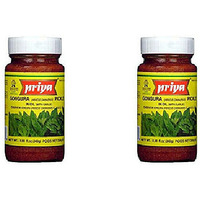Pack of 2 - Priya Gongura With Garlic Pickle - 300 Gm (10.58 Oz)
