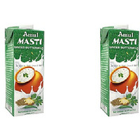 Pack of 2 - Amul Masti Spiced Buttermilk - 1 L (33.8 Fl Oz)