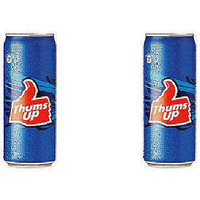 Pack of 2 - Thums Up Can - 300 Ml (10.14 Fl Oz)