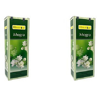 Pack of 2 - Heritage Agarbatti Mogra Incense Sticks - 120 Sticks